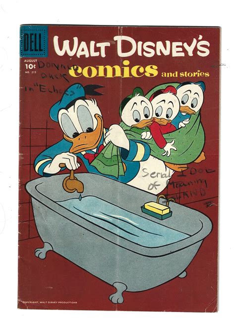 Walt Disneys Comics And Stories 215 1958 B6 Comic Books Silver