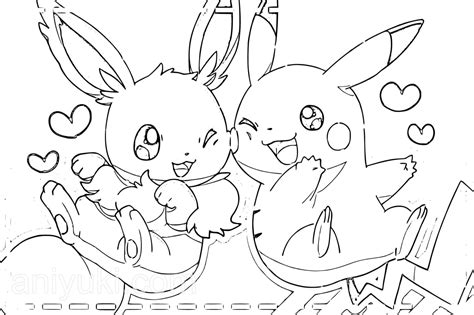 Pokemon Eevee Coloring Pages