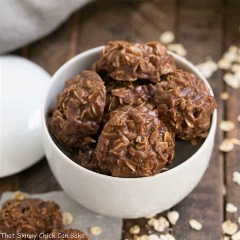 Classic Chocolate Peanut Butter No Bake Cookies That Skinny Chick Can