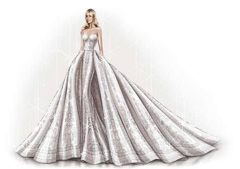 Wedding Gown Drawing Sketch - bestweddingdresses