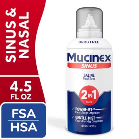 Mucinex Sinus Saline Nasal Spray And Sinus Rinse 4 5 Fl Oz Qfc