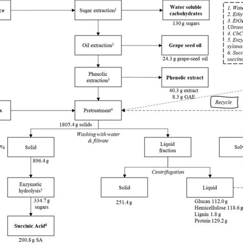 Process Flow Diagram Of The Proposed Biorefinery Based On The 1st