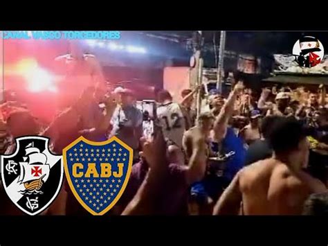 É FESTA NA BARREIRA TORCIDA DO VASCO E DO BOCA JUNIORS AGORA EM SÃO