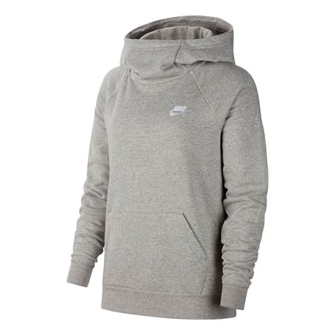 Nike Sportswear Essential Hoody Damen Hellgrau Weiß Online Kaufen