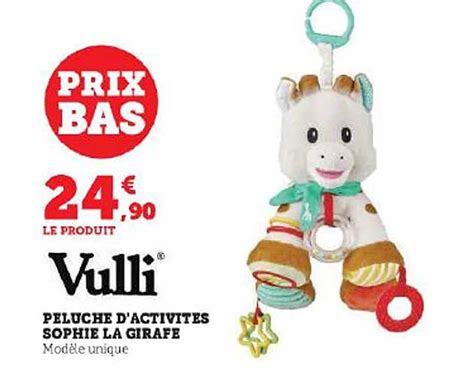 Promo Peluche D Activit S Sophie La Girafe Vulli Chez Hyper U