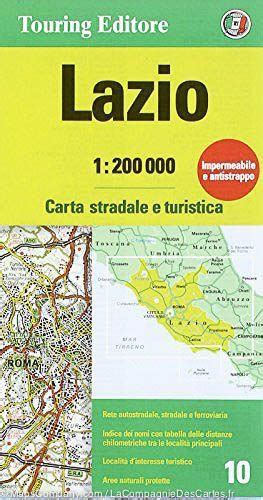 Carte Routière N° 10 Lazio Latium Région De Rome Touring Club