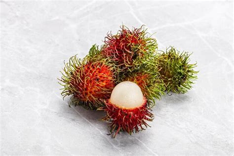 Premium Photo Sweet Juicy Tropical Exotic Fruit Rambutan