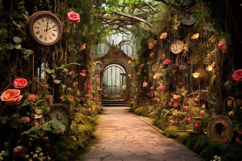 Premium Ai Image The Secret Garden Of Flowers