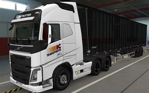 Skin Volvo Fh16 2012 Ic Transportes 1 37 Ets 2 Mods Ets2 Map Euro