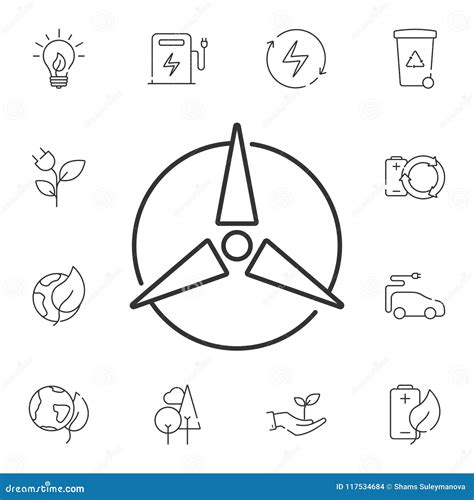 Wind Power Icon. Simple Element Illustration. Wind Power Symbol Design ...