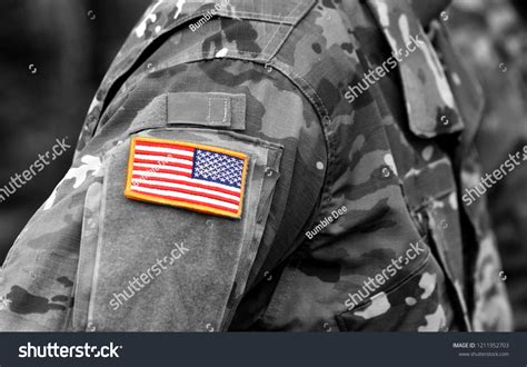 Us Army Uniform Patch Flag Us Stock Photo 1211952703 | Shutterstock