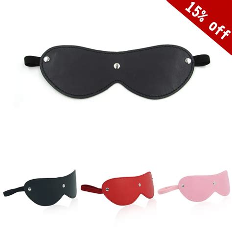 Cheap Leather Blindfold Sexy Eye Mask Patch Bondage Masque Mask Sex Aid