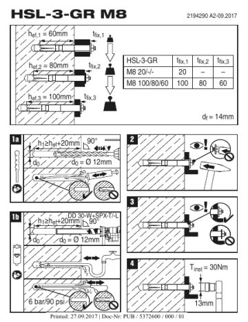 Hilti HSL 3 GR M8 Instruction For Use Manualzz