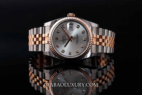 Đồng Hồ Rolex Datejust 36 116231 Mặt Số Bạc Nạm Kim Cương Gia Bảo Luxury