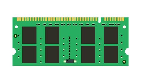 Computer Memory Module Isolated On White Background Ram Or Random