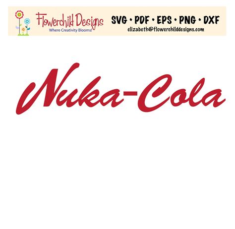 Fallout Nuka-cola Logo SVG Cut File Apparel T-shirt Gamer Gift Birthday ...