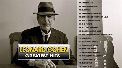 Leonard Cohen Greatest Hits II Leonard Cohen Best Songs YouTube