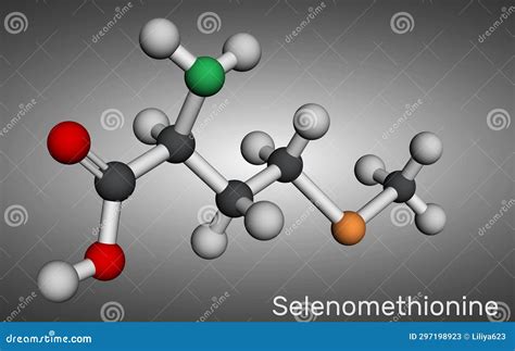 Selenomethionine Molecule It Is Naturally Occurring Amino Acid