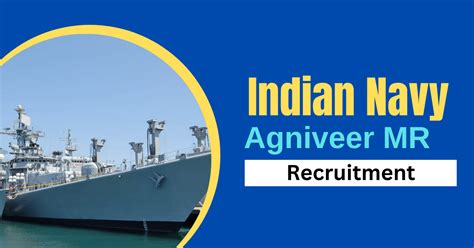 Indian Navy Agniveer MR Recruitment 2023 Notification For 100 Vacancies