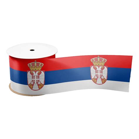 Serbian Flag Satin Ribbon Zazzle