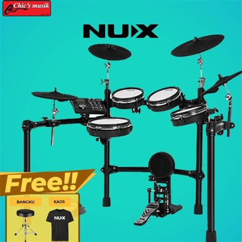 Jual Nux Dm7X Portable Digital Electronic Drum Kit Shopee Indonesia