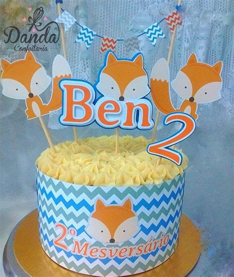 Scrap Cake Raposinha Encomende O Seu Scrap Cake Personalizado Pelo