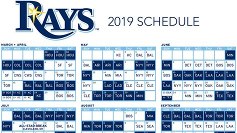 Mlb Printable Rays 2024 Baseball Schedule Sammy Coraline