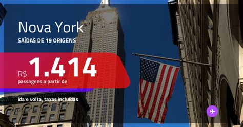 BAIXOU Passagens Para Nova York Valores A Partir De R 1 414