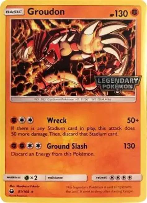 Pokemon Sun Moon Promo Single Card Holo Rare Groudon Gamestop Toywiz