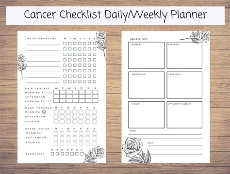 Cancer Planner Bundle Planner Inserts Chemo Journal Radiation Planner Doctor Appointments