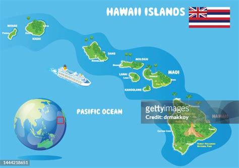 156 Map Hawaiian Islands Tourist Map Stock Photos, High-Res Pictures ...