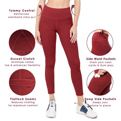 Women S High Rise Pocket Activewear Capri Leggings Wholesale