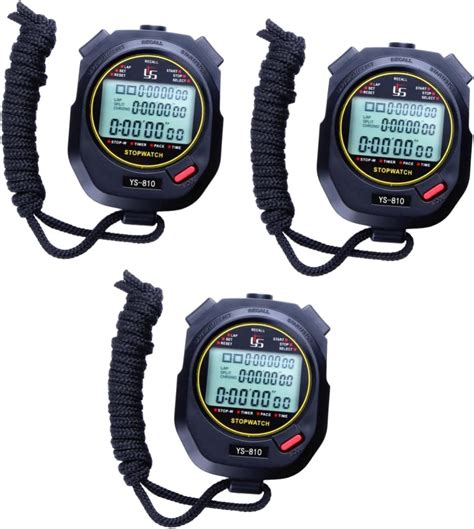 Amazon.com: BioNyt 3pcs 10 Timer Stopwatch with Alarm Digital Sports ...