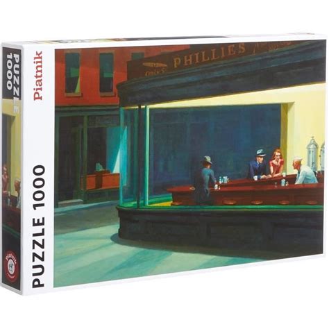 Nighthawks De Hopper Puzzle Adulte 1000 Pièces En Carton Fabriqué En Autriche 5384 5384