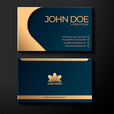 Gold Foil Logo Business Card Template