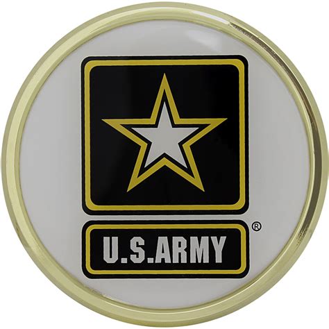 U.S. Army Star Logo Chrome Auto Emblem | USAMM