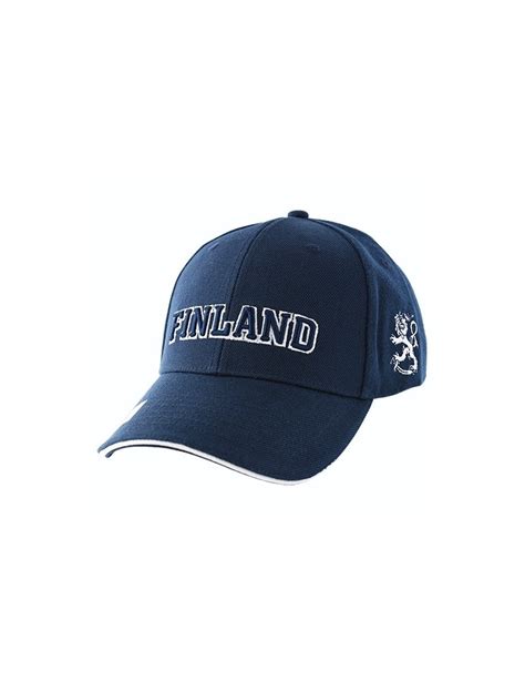 Cap for Adults, Finland, marine blue