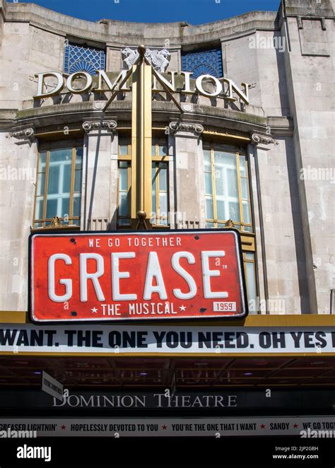 The Musical Grease At The Dominion Theatre In London United Kingdom