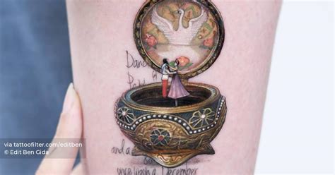 Anastasia S Music Box Tattooed On The Inner Arm