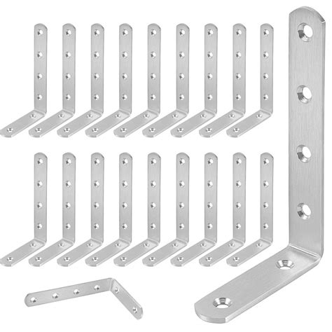 Buy Zoenhou 20pcs 5 X 3 Inch L Brackets 35lbs Capacity Stainless Steel