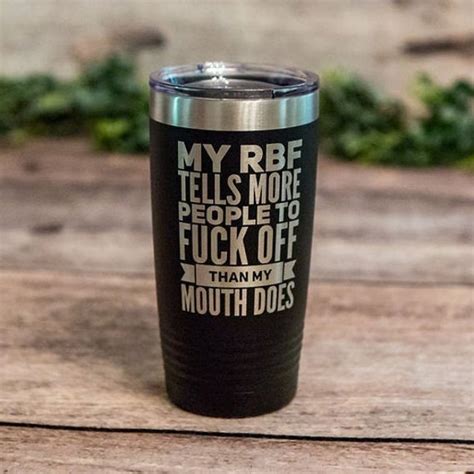 My Rbf Mature Engraved Tumbler Funny Travel Mug For Her Etsy