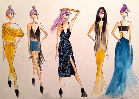 Clothing Design Sketches at PaintingValley.com | Explore collection of ...