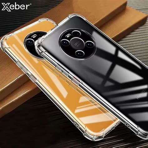 Luxury Camera Protection Clear Soft Phone Case For Huawei P50 P40 P30