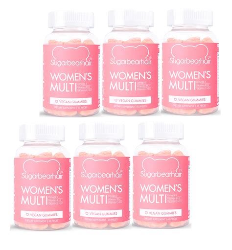 Sugarbearhair Women S Multi Vegan Vitamin 60 Gummies 6 Month Pack