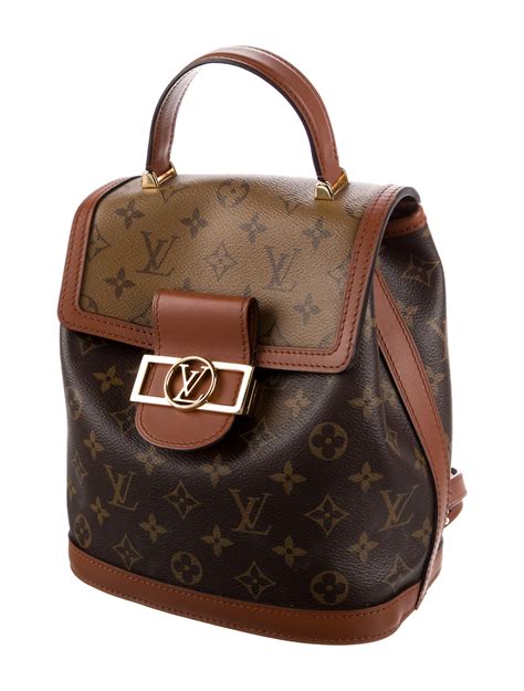 Louis Vuitton Monogram Dauphine Pm Brown Backpacks Handbags