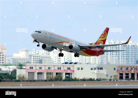 File A Plane Of Hainan Airlines Of Hna Group Takes Off At The Sanya