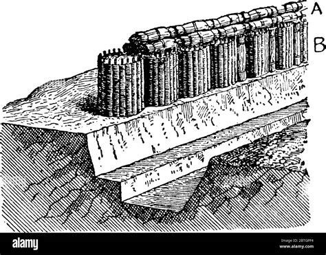 Trench with fascines and gabions, these three are defensive mechanism ...