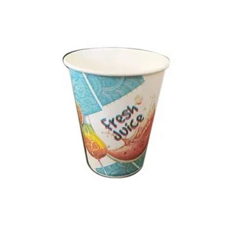 Printed Ml Disposable Juice Paper Cup For Event And Party Supplies