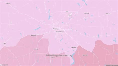 Sumter County, GA Political Map – Democrat & Republican Areas in Sumter ...