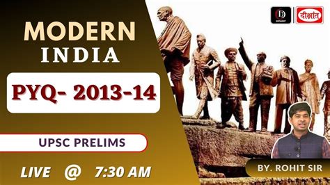 Modern India Pyq For Upsc Prelims Modern History Prelims